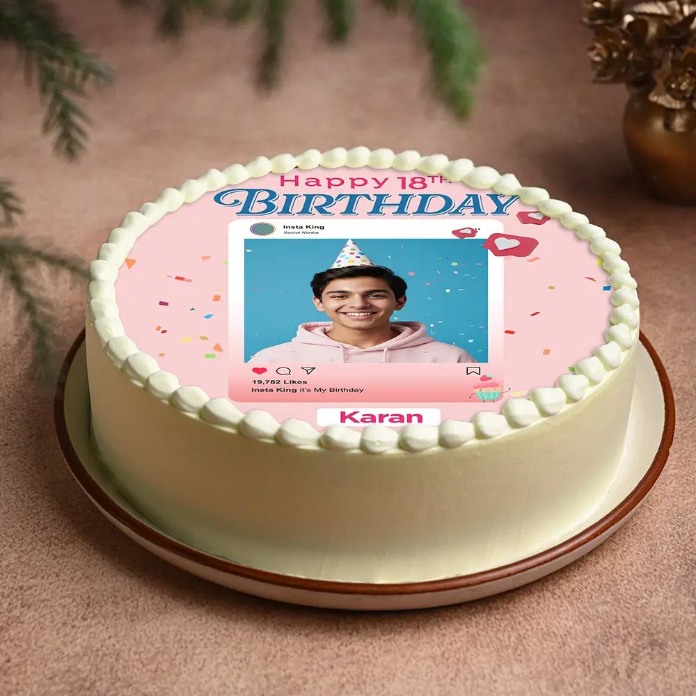 Birthday Photo Cake