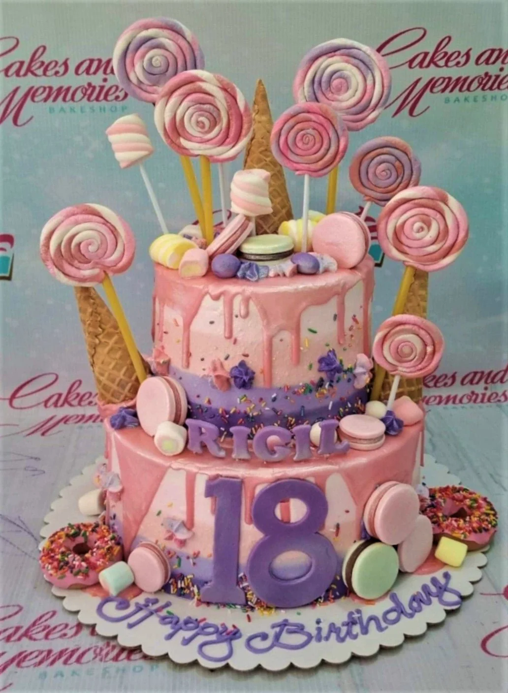 18th Birthday Candyland Cake