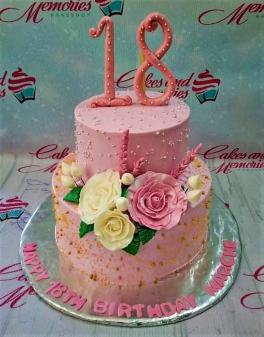 18th Birthday Lambeth Cake Design 18th Birthday Lambeth Cake Design