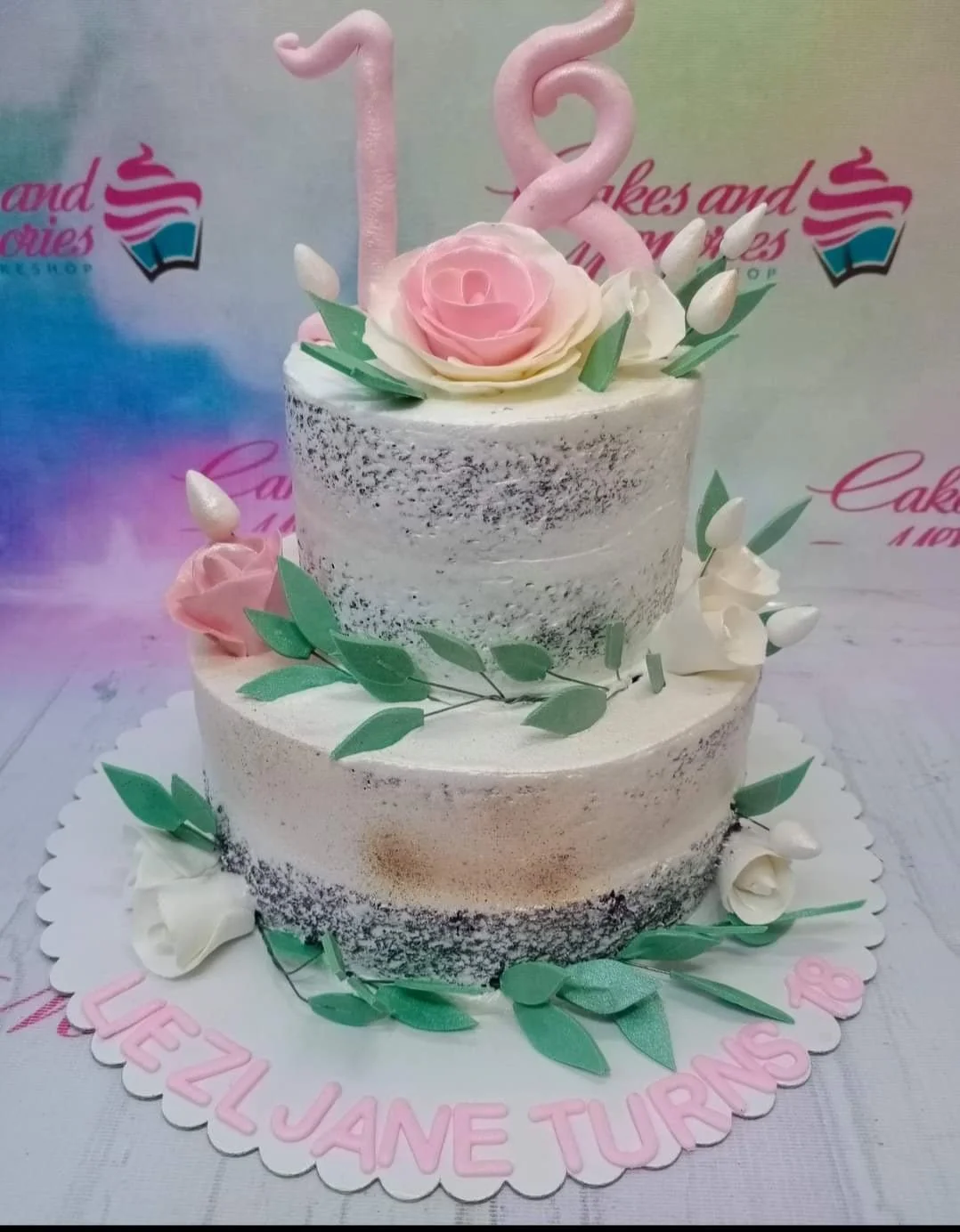 18th Birthday Sew Cake Design