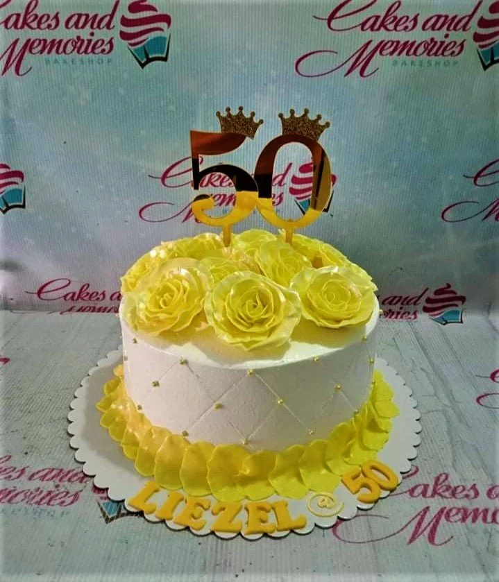 50th Birthday 50th Anniversary Cake Design