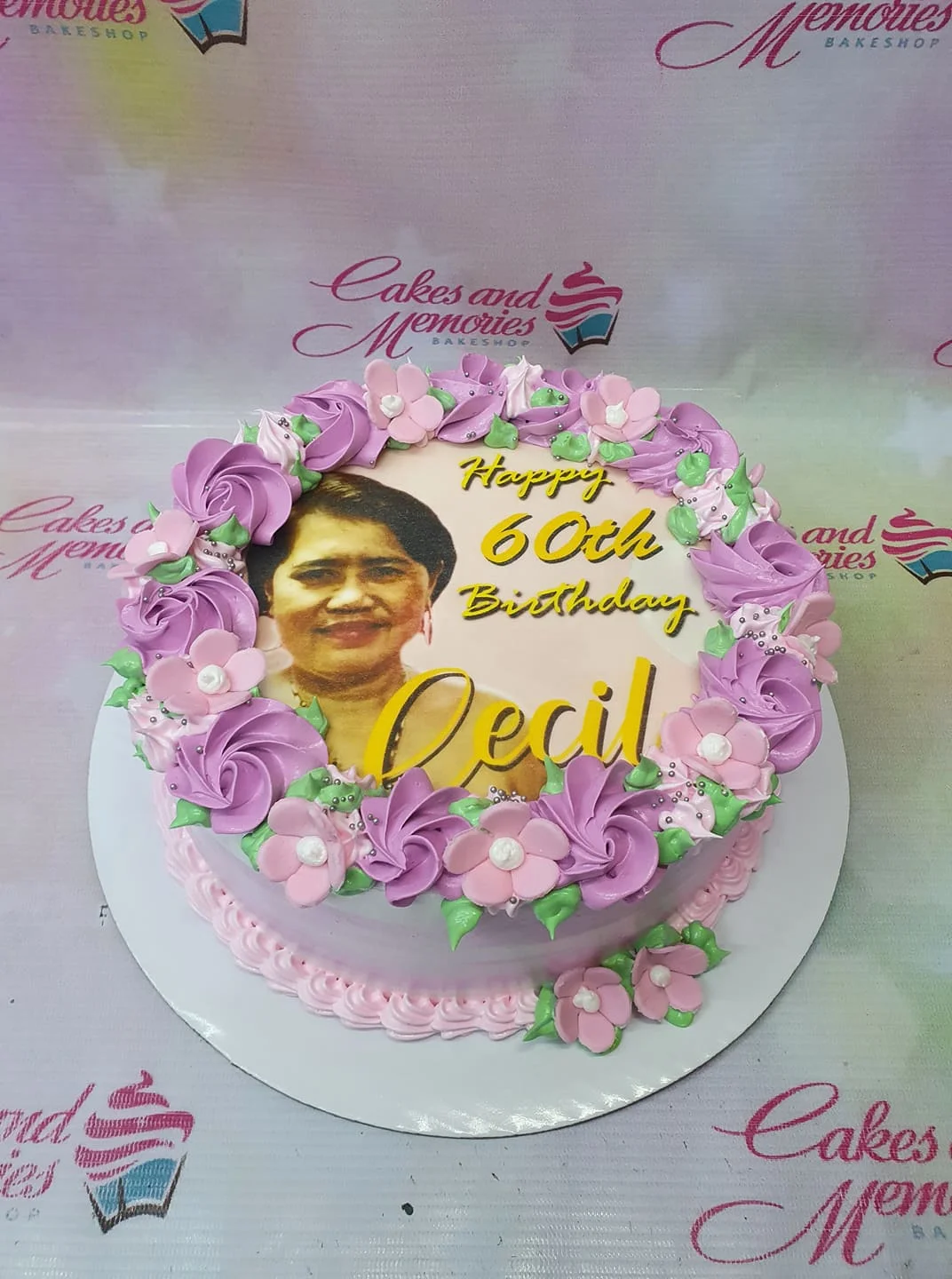60th Birthday Women Cake Design