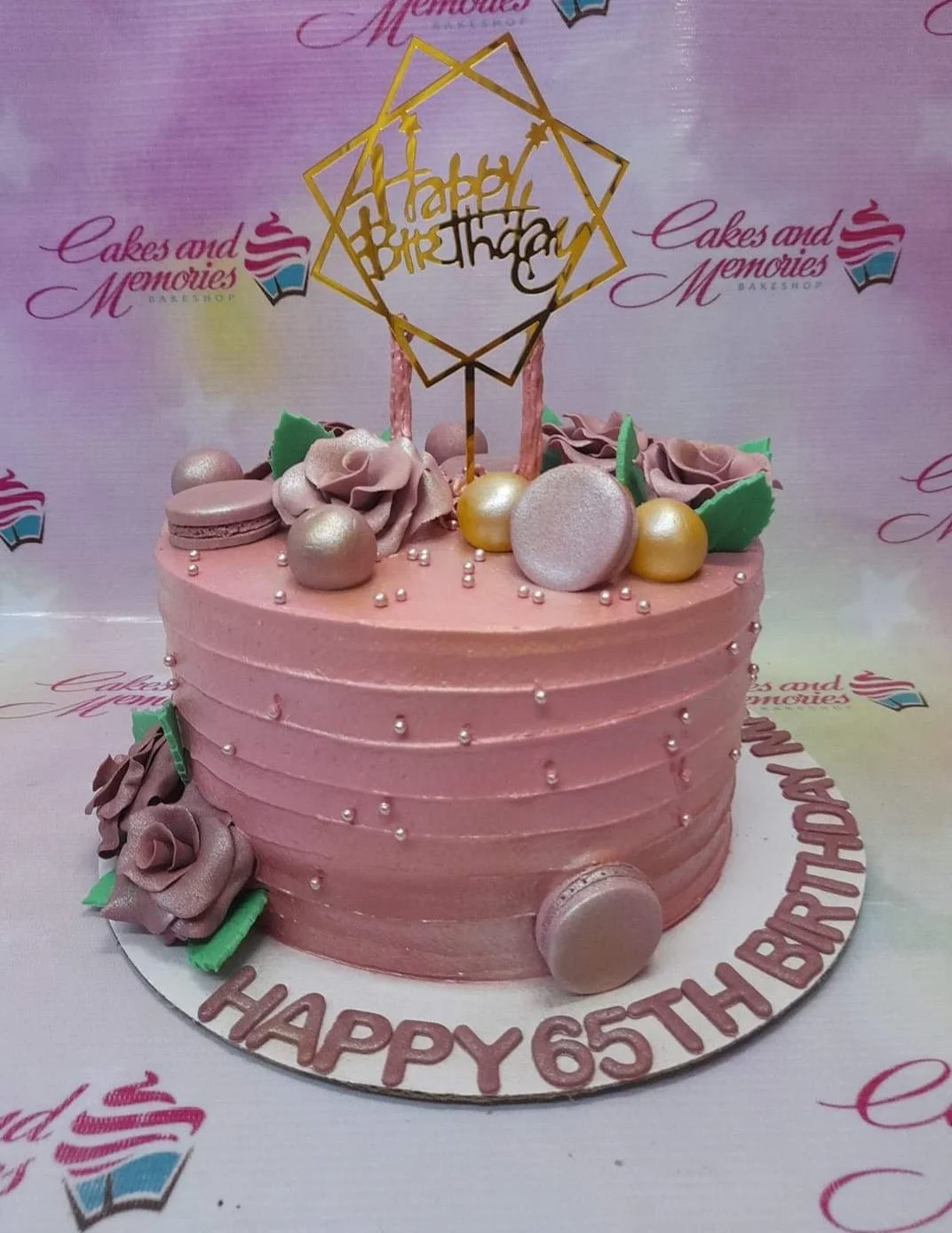 65th Birthday Cake