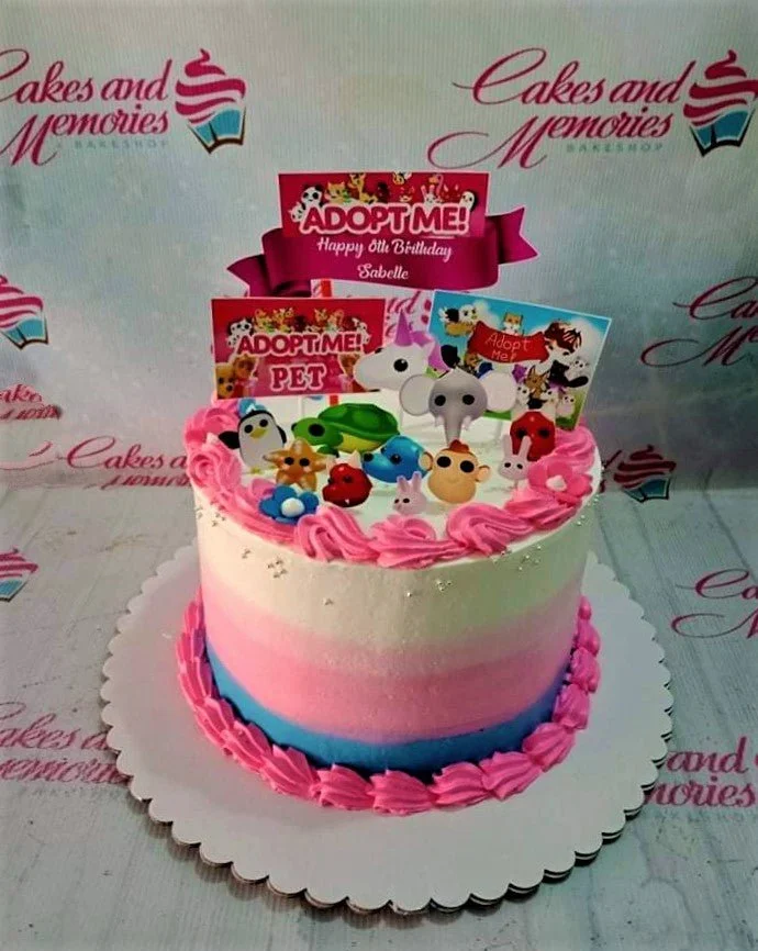 Adopt Me Turtles Cake Design