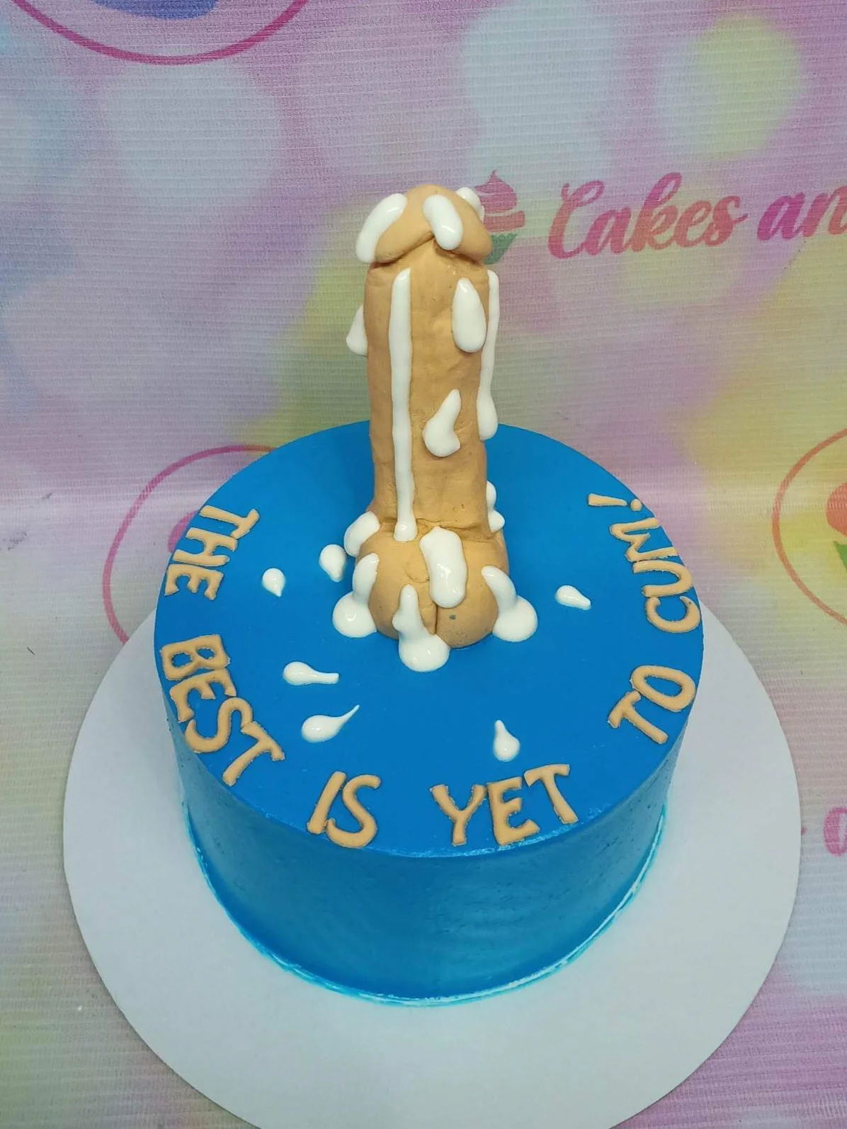 Adult Humor Minimalist Cake Design