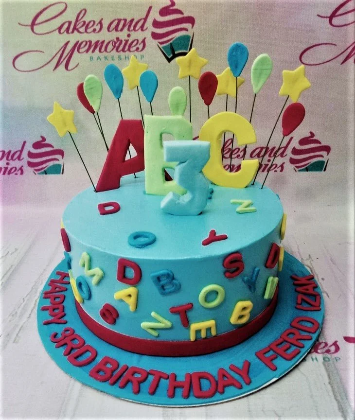 Alphabet Birthday Cake