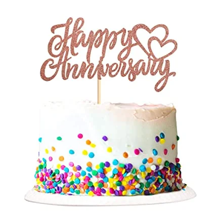 Anniversary Confetti Cake