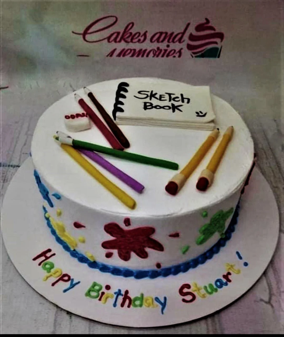 Artist Theme Cake