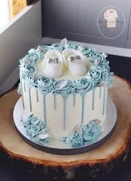 Baby Shower Bags & Shoes Cake Design