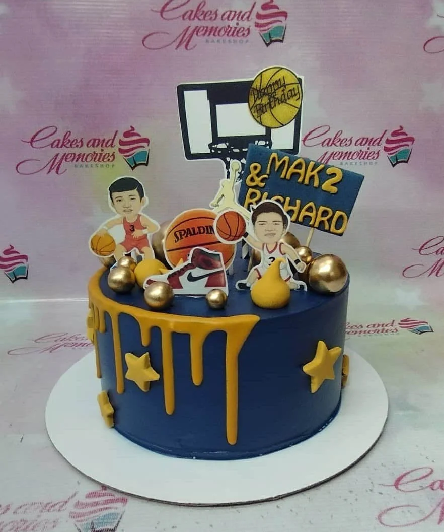 Basketball Playdoh Cake Design