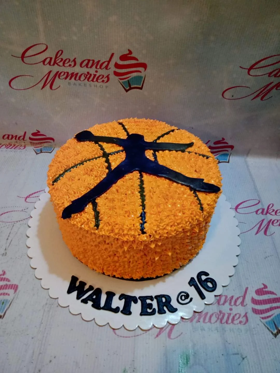 Basketball Playdoh Cake Design