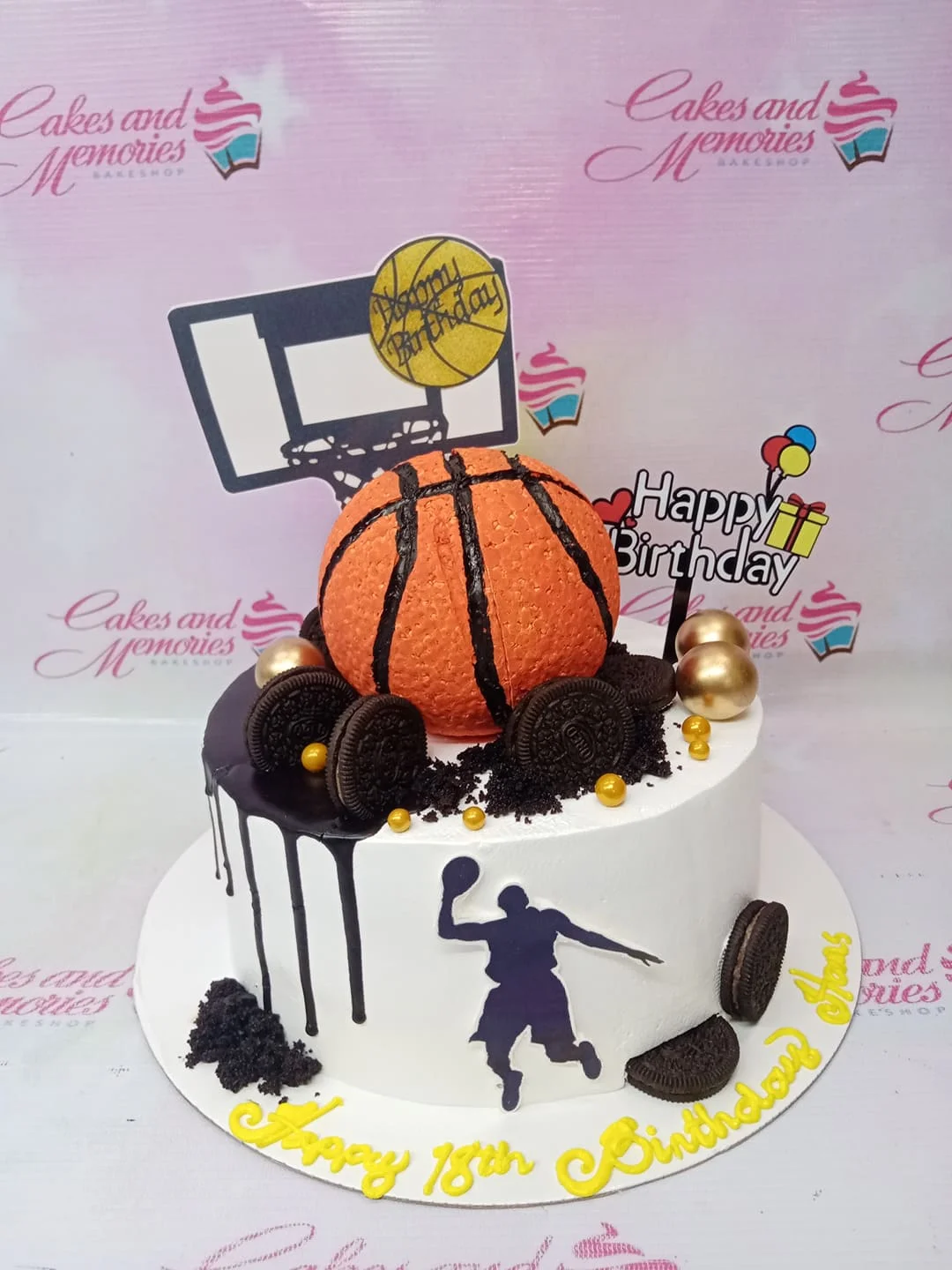 Basketball Playdoh Cake Design
