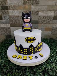 Batman Black Yellow Cake