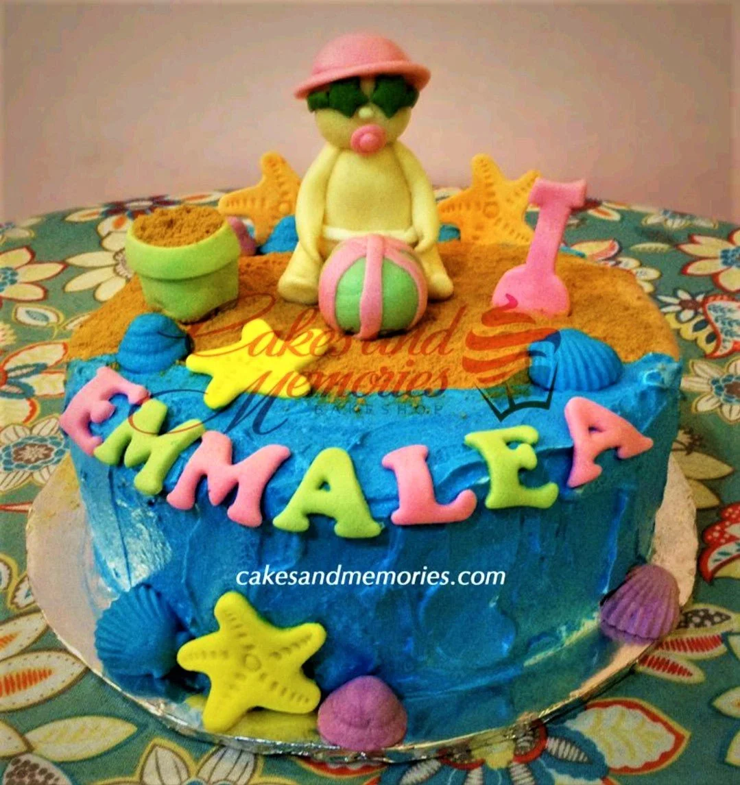 Beach Baby Cake