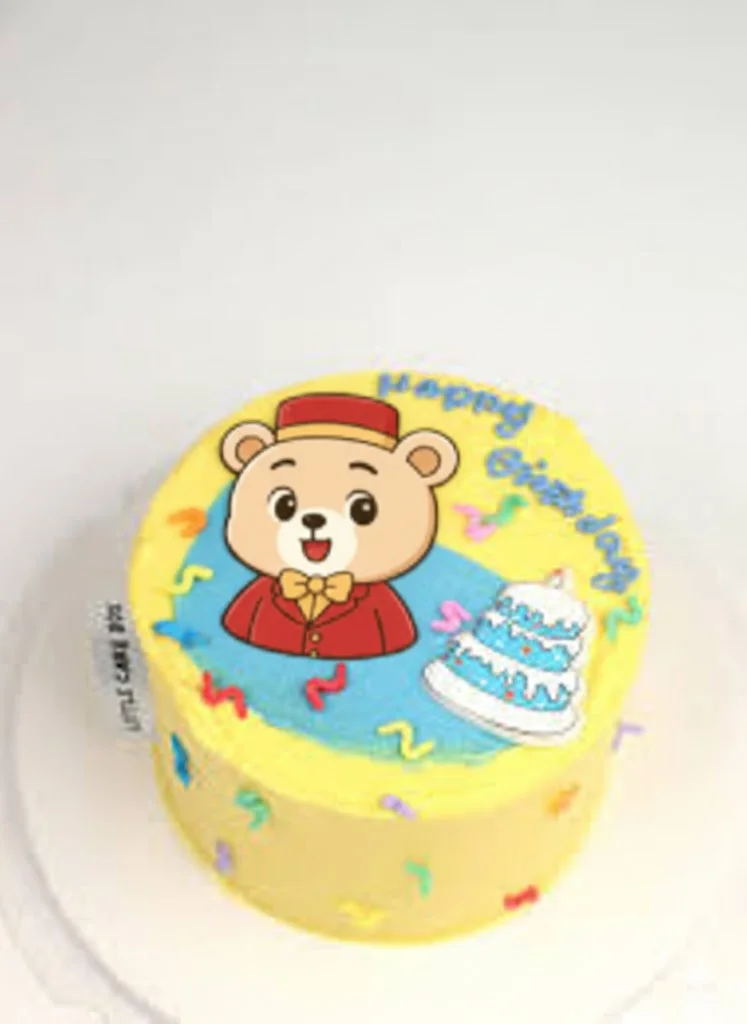 Bear Birthday Character Cake Design