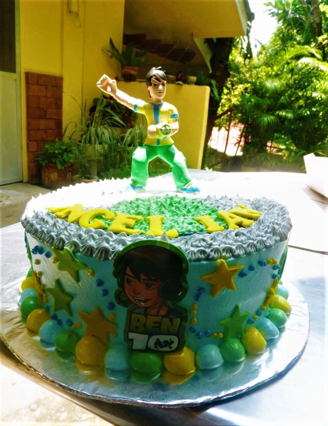 Ben 10 Fire Fighter Cake Design