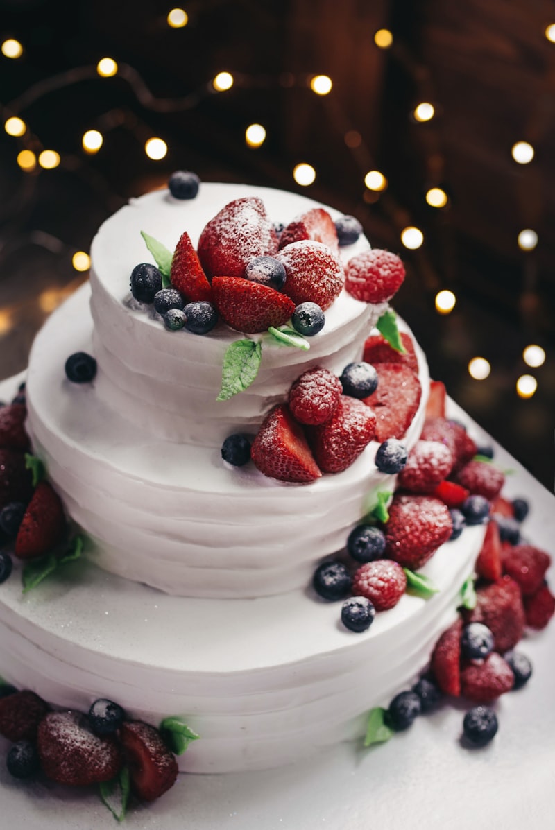 Berry Fruit Strawberry Shortcake Cake Design