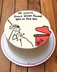 Bin Gag Doodle Cake Design