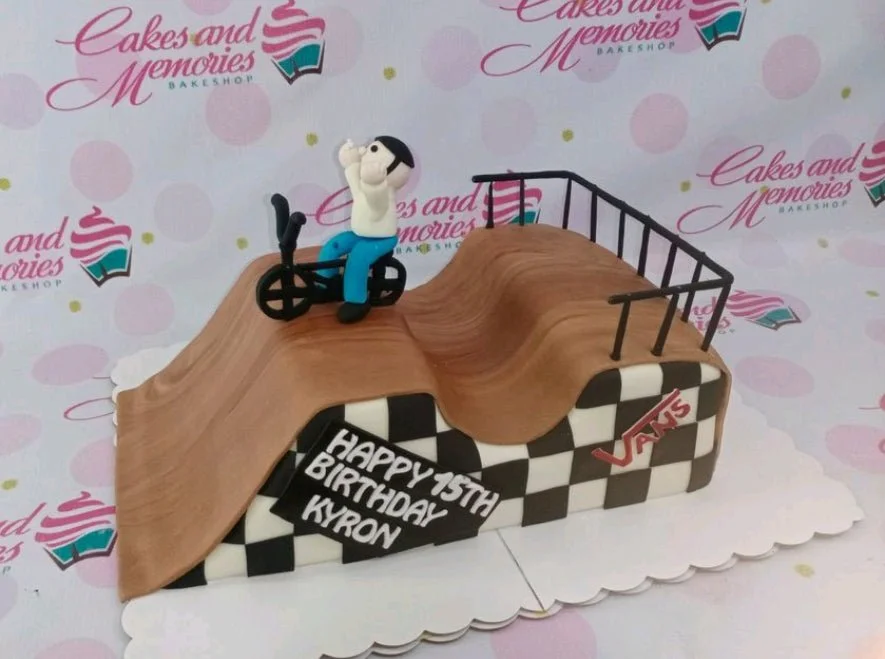 Bmx Skate Park Skater Cake Design