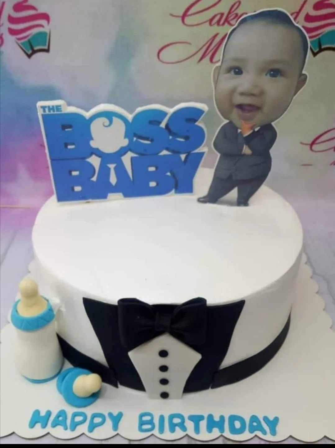 Boss Baby Suit Cake Design