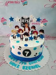 Bts Blue Cake