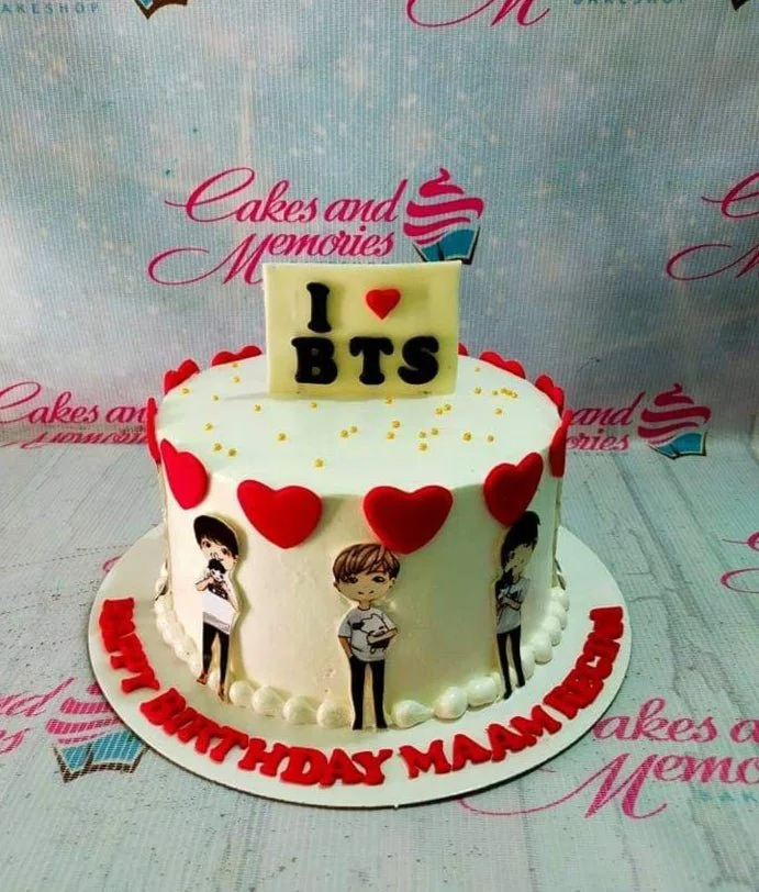 Bts Kpop Day Of The Dead Cake Design