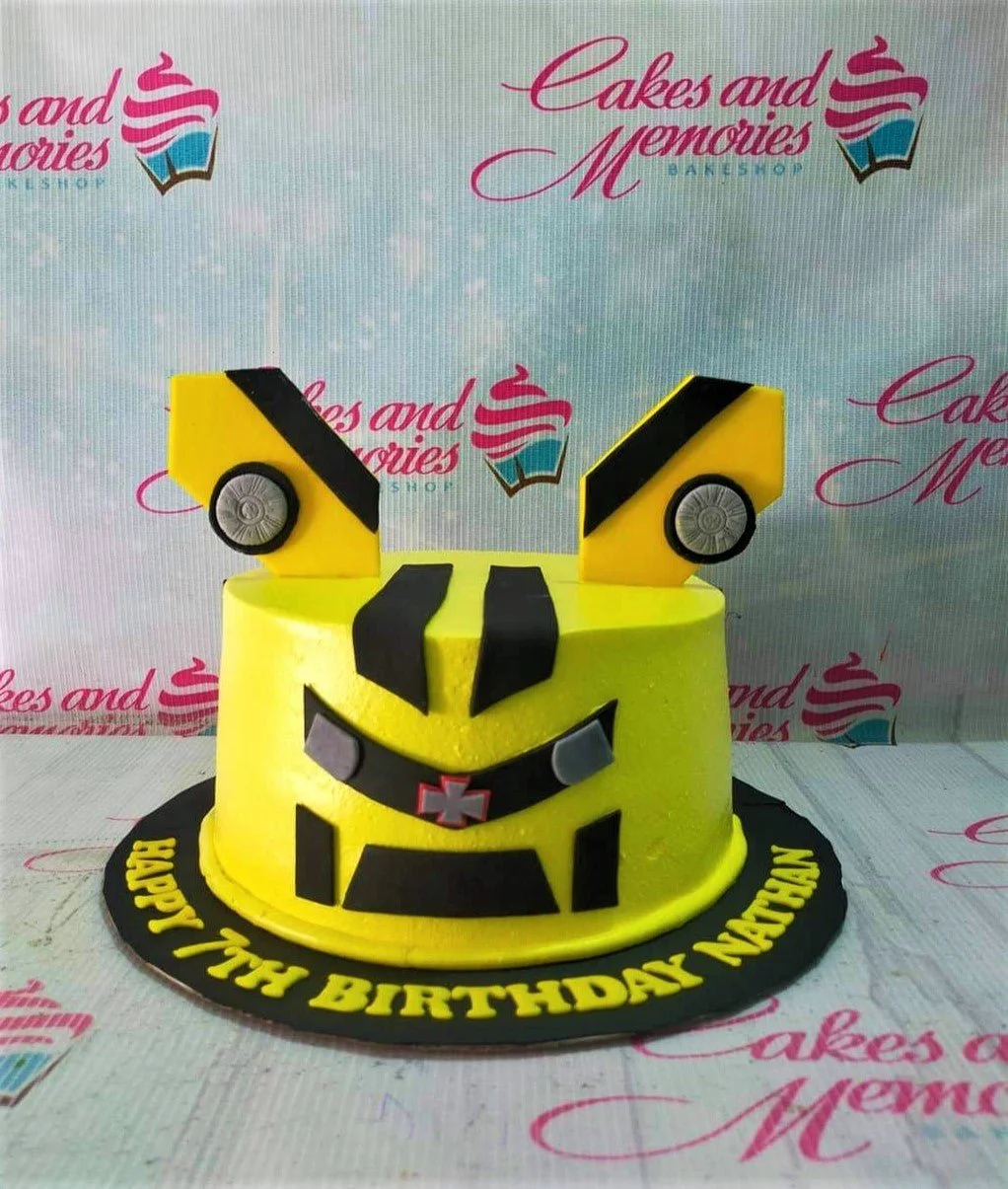 Bumblebee Transformers Cake