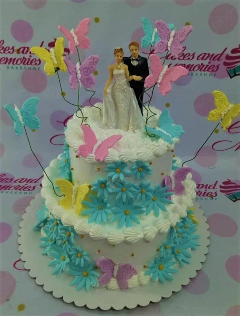 Butterfly Wedding Bride Cake Design