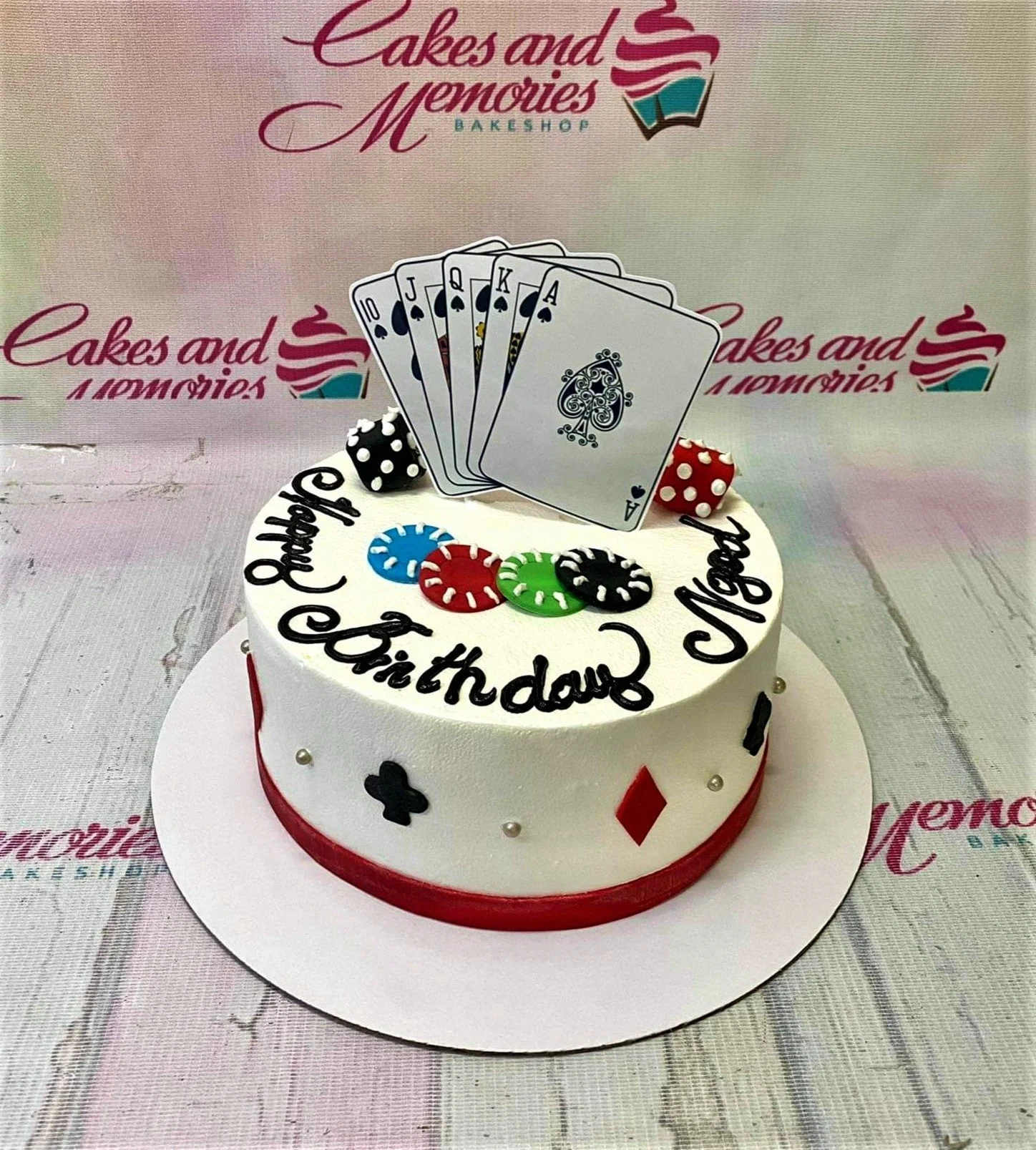 Casino Cards Cake Design