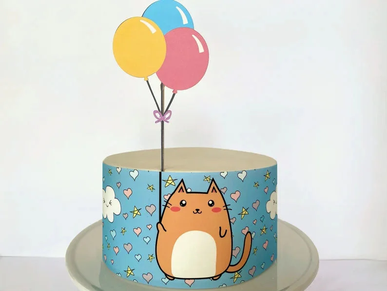 Cat Darts Cake Design