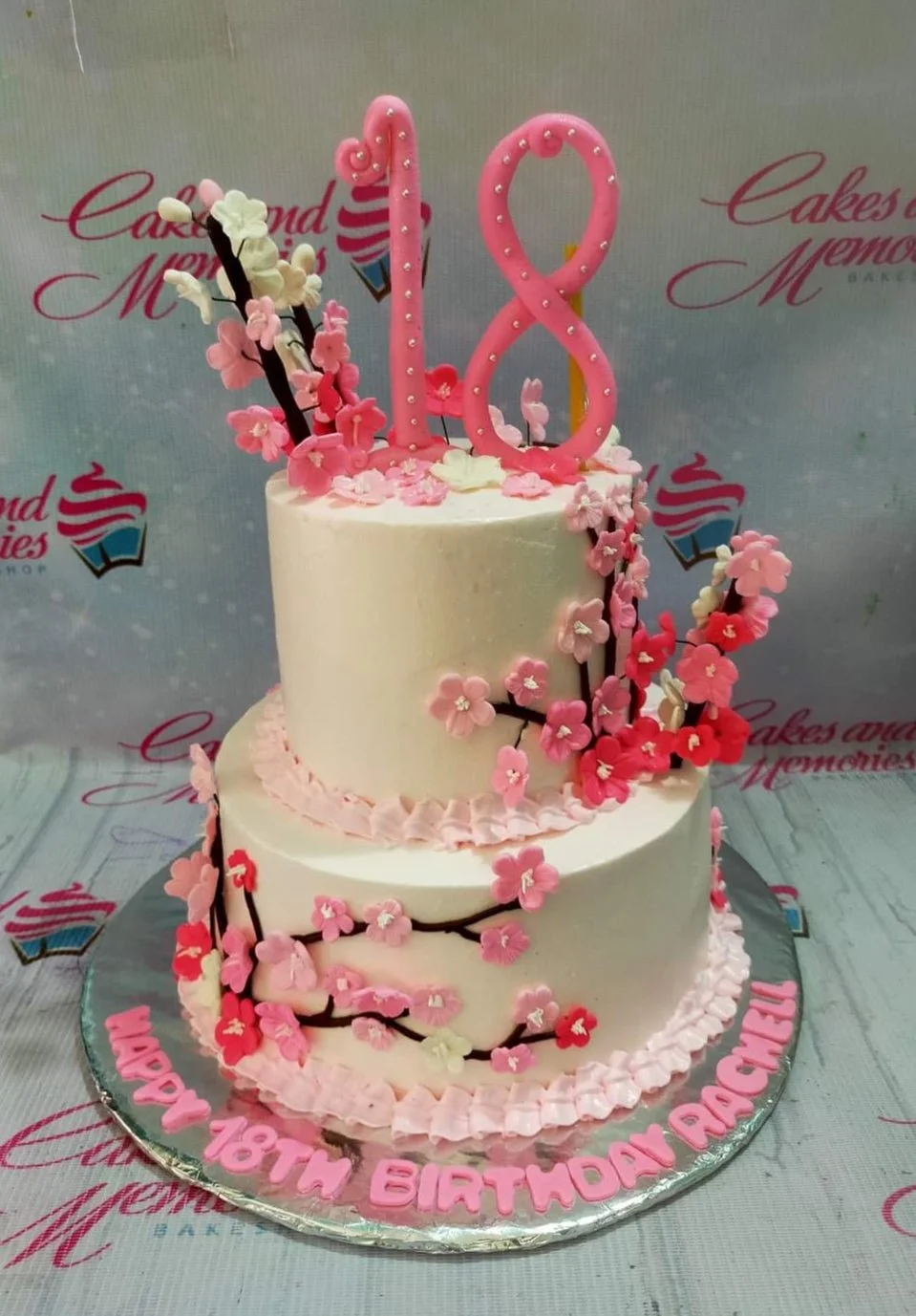 Cherry Blossom Debut Cake