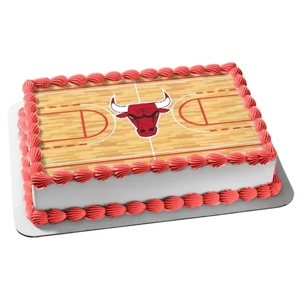 Chicago Bulls Sports Cake Design