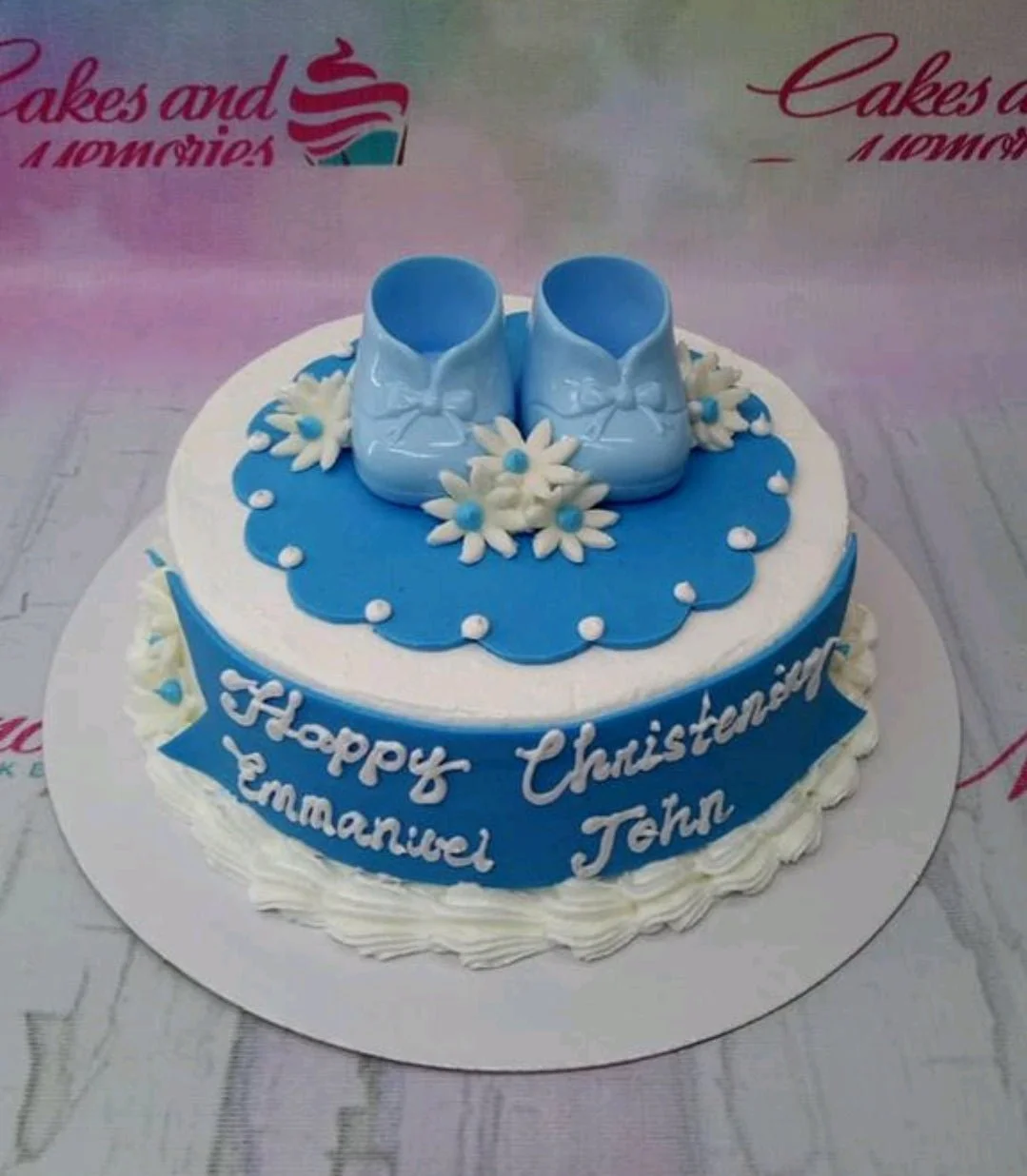 Christening Fishing Cake Design Christening Fishing Cake Design