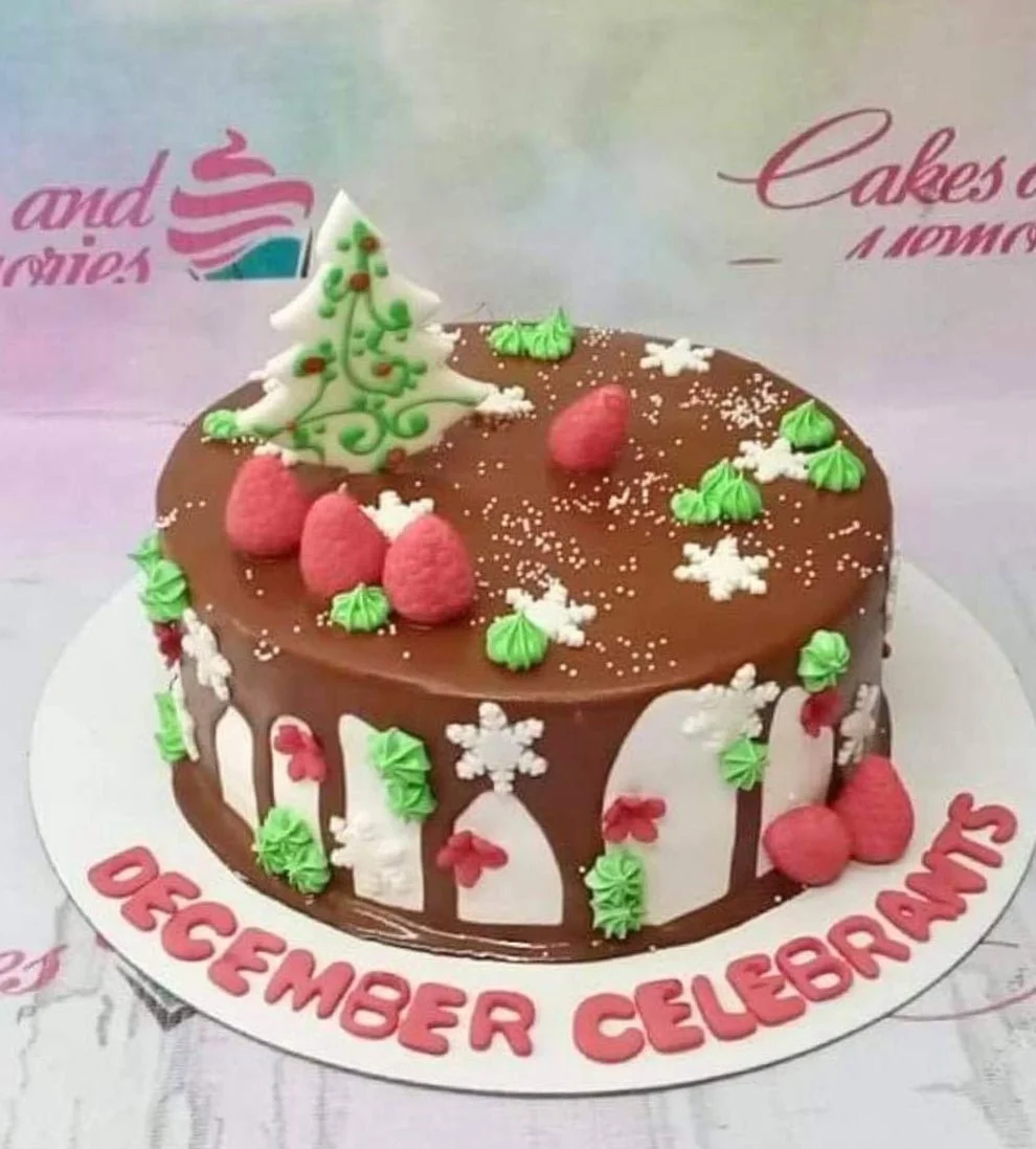 Christmas Snoopy Cake Design
