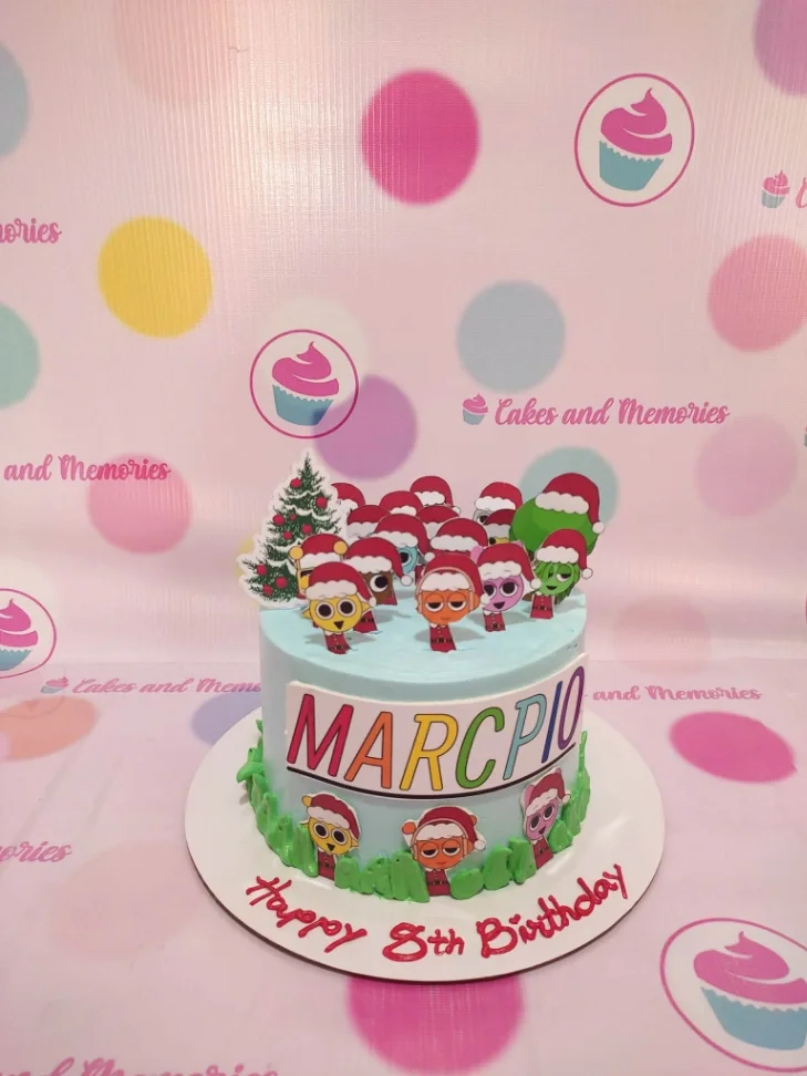 Christmas Character Birthday Cake