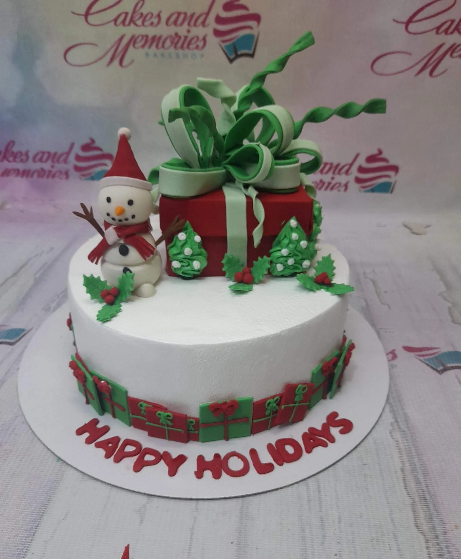 Christmas Snoopy Cake Design