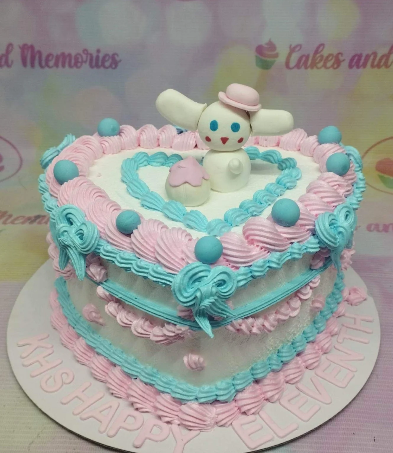 Cinnamoroll Heart Cake