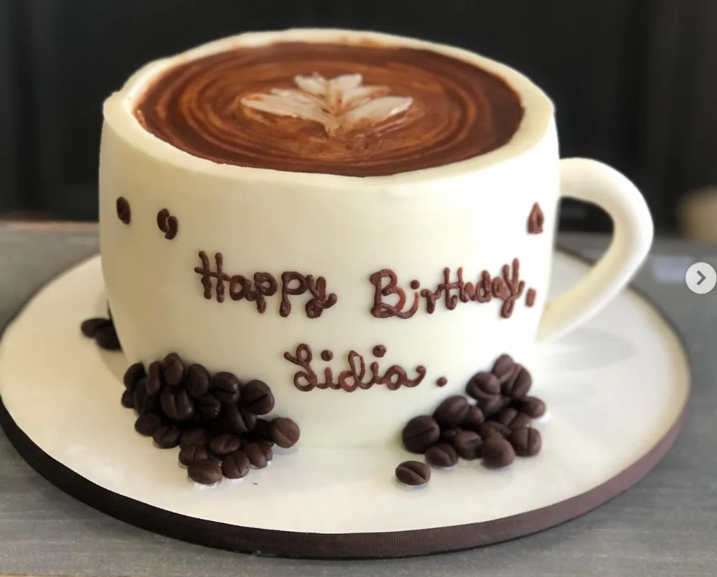 Coffee Cup Jeans Cake Design