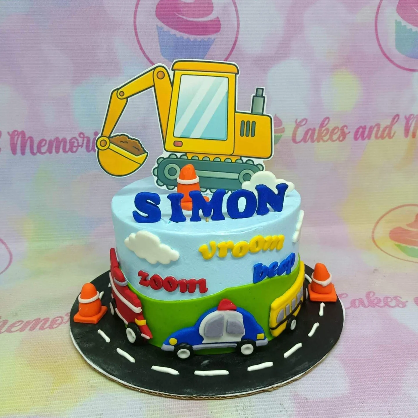 Construction Police Cake Design