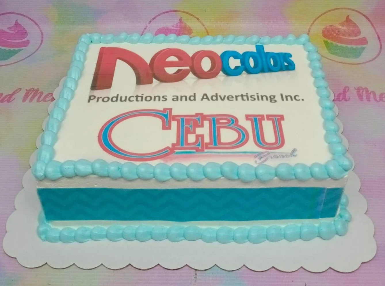 Corporate Logo Karate Cake Design