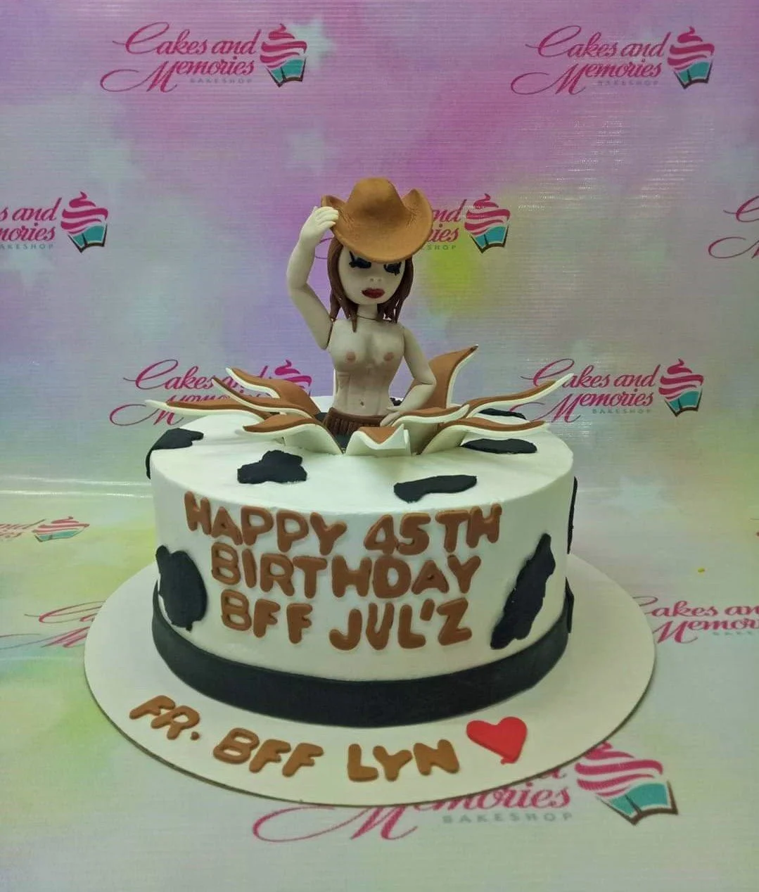 Cowgirl Day Of The Dead Cake Design