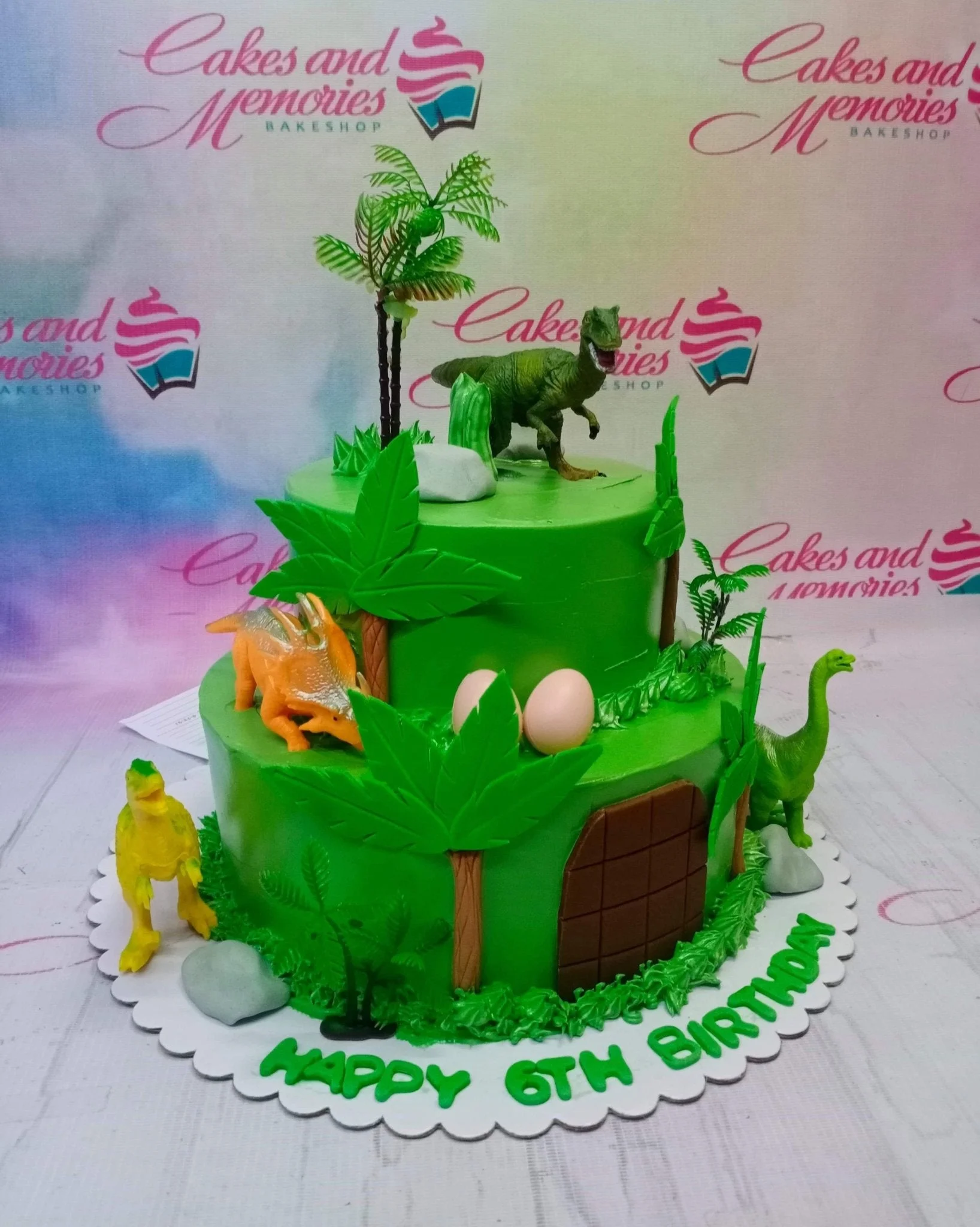 Dinosaur Jungle Dinosaurs Cake Design