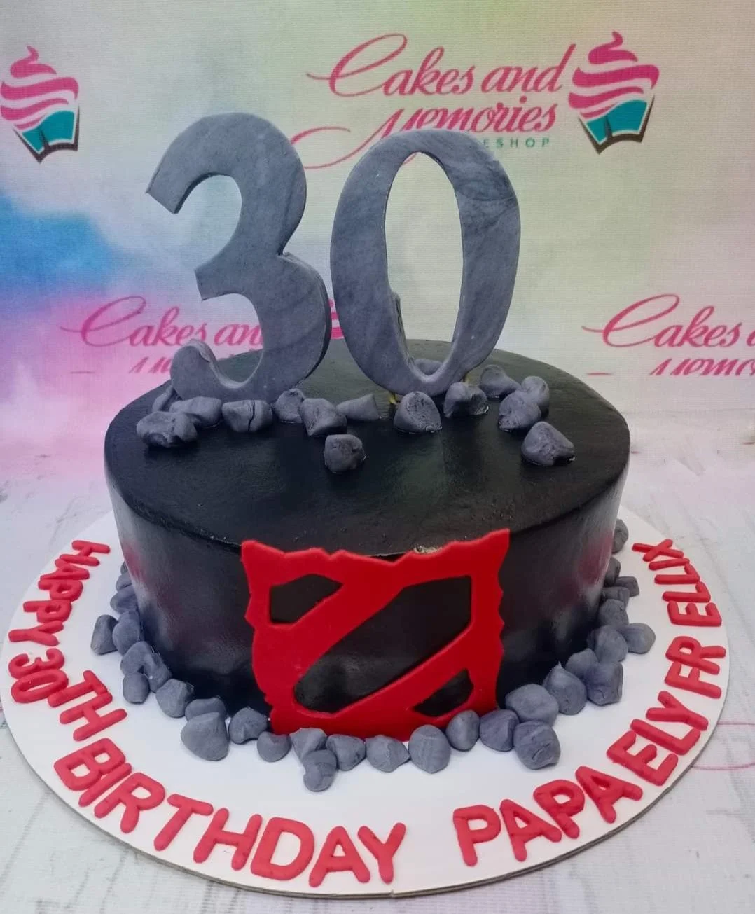 Dota 2 Rock And Roll Cake Design