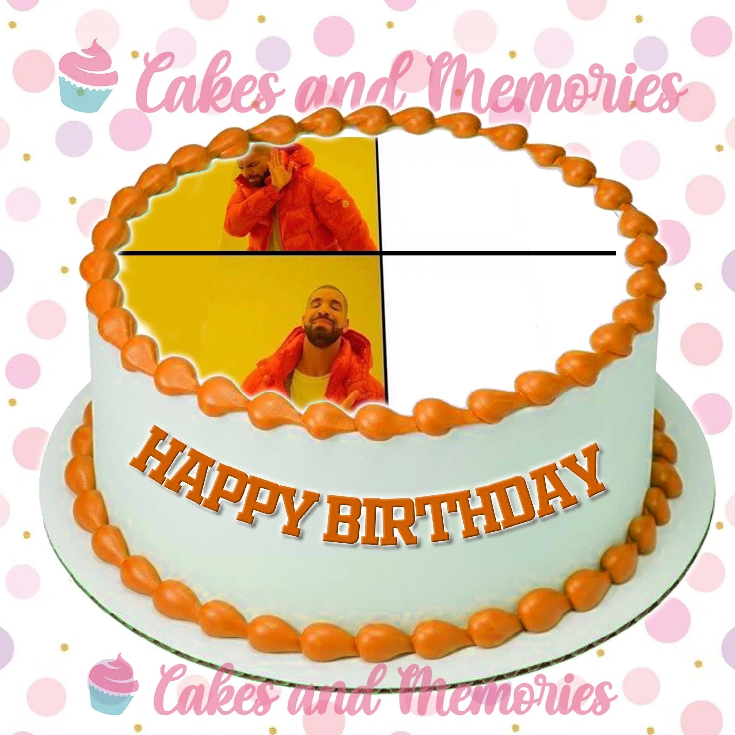 Drake Meme Cake