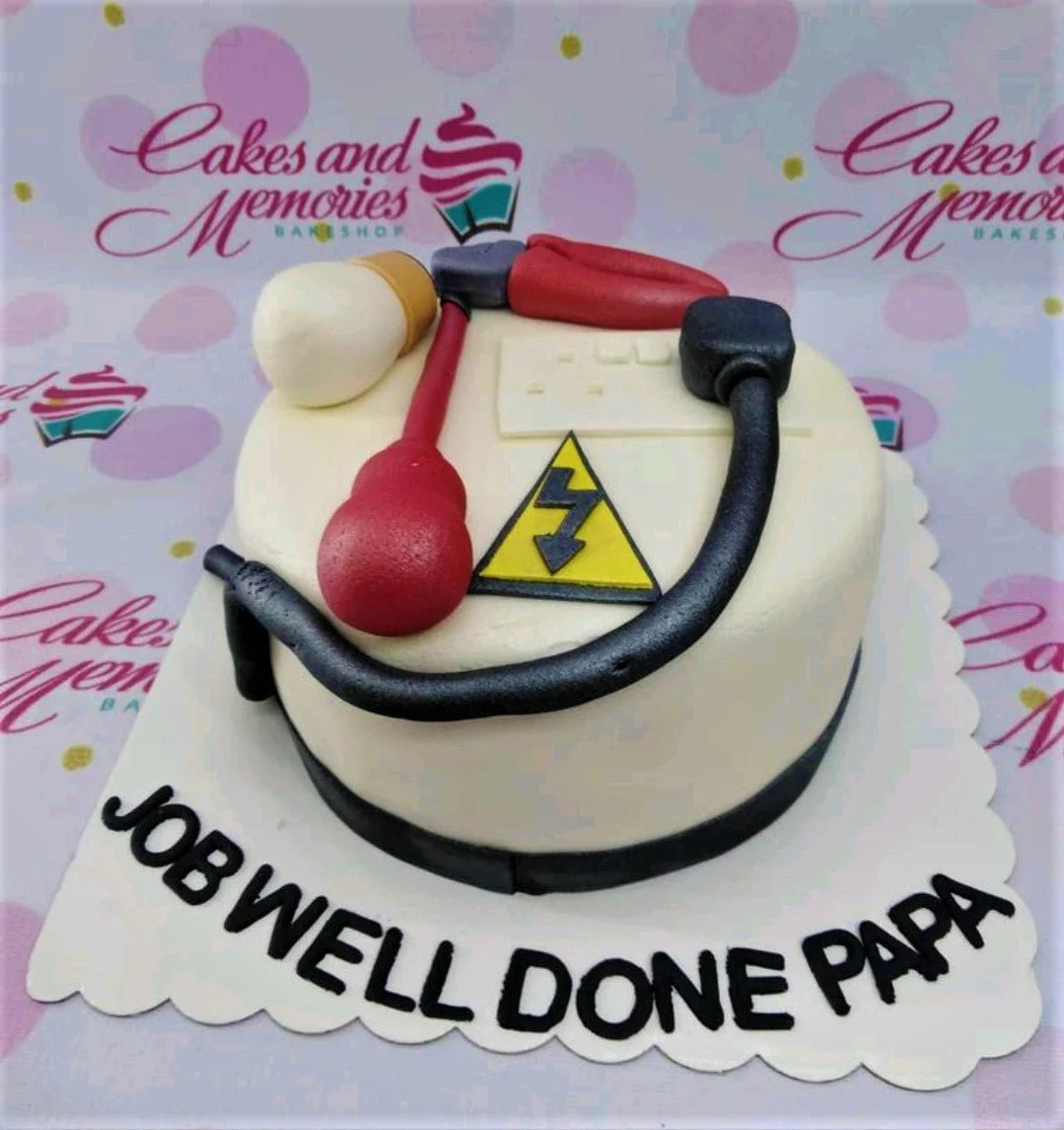Electrician Papa Voltes V Cake Design