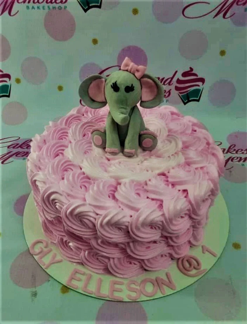 Elephant Rosette Rosettes Cake Design