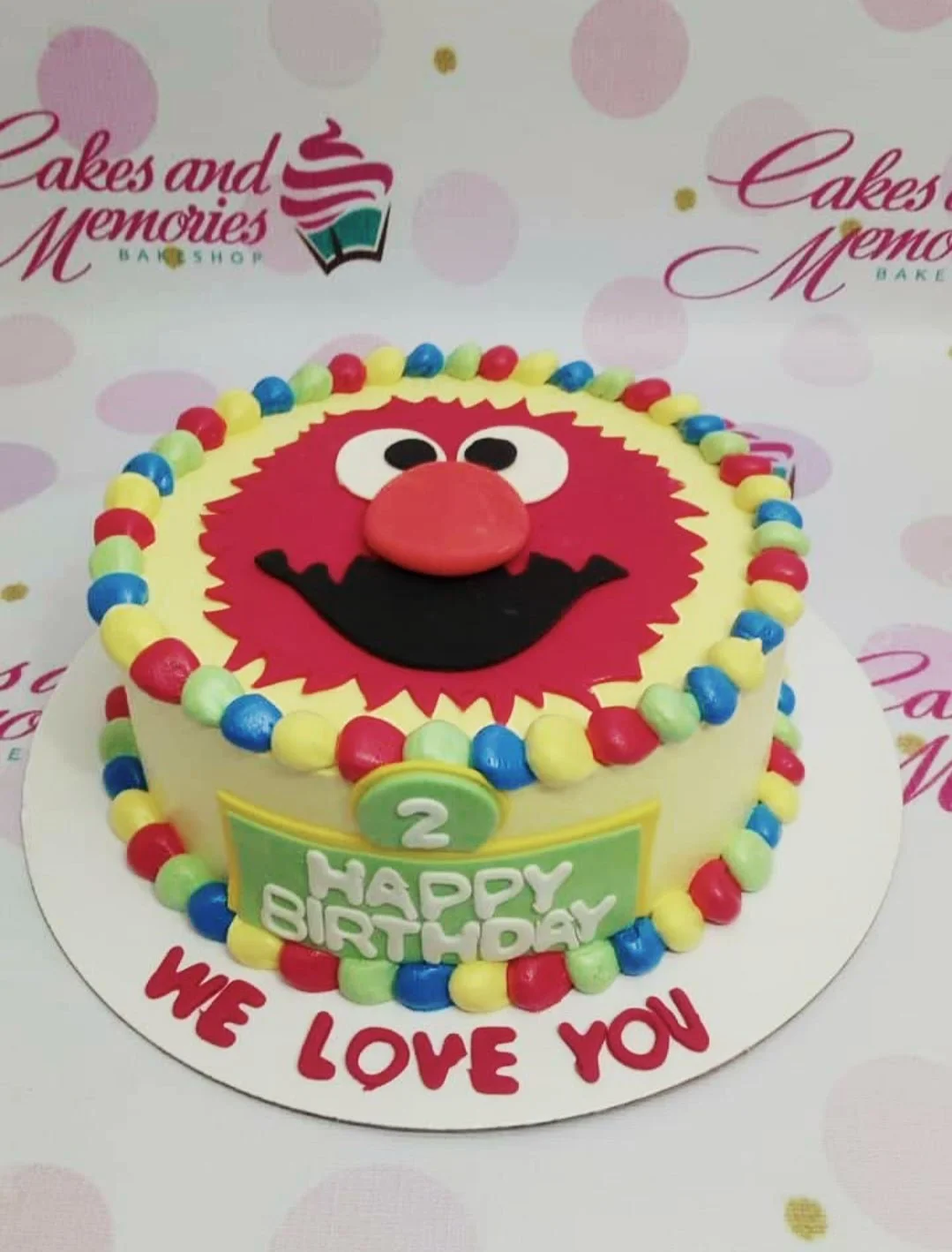 Elmo Happy Halloween Cake Design