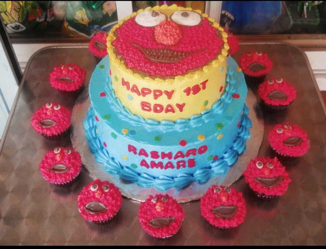 Elmo Sesame St Cake Design