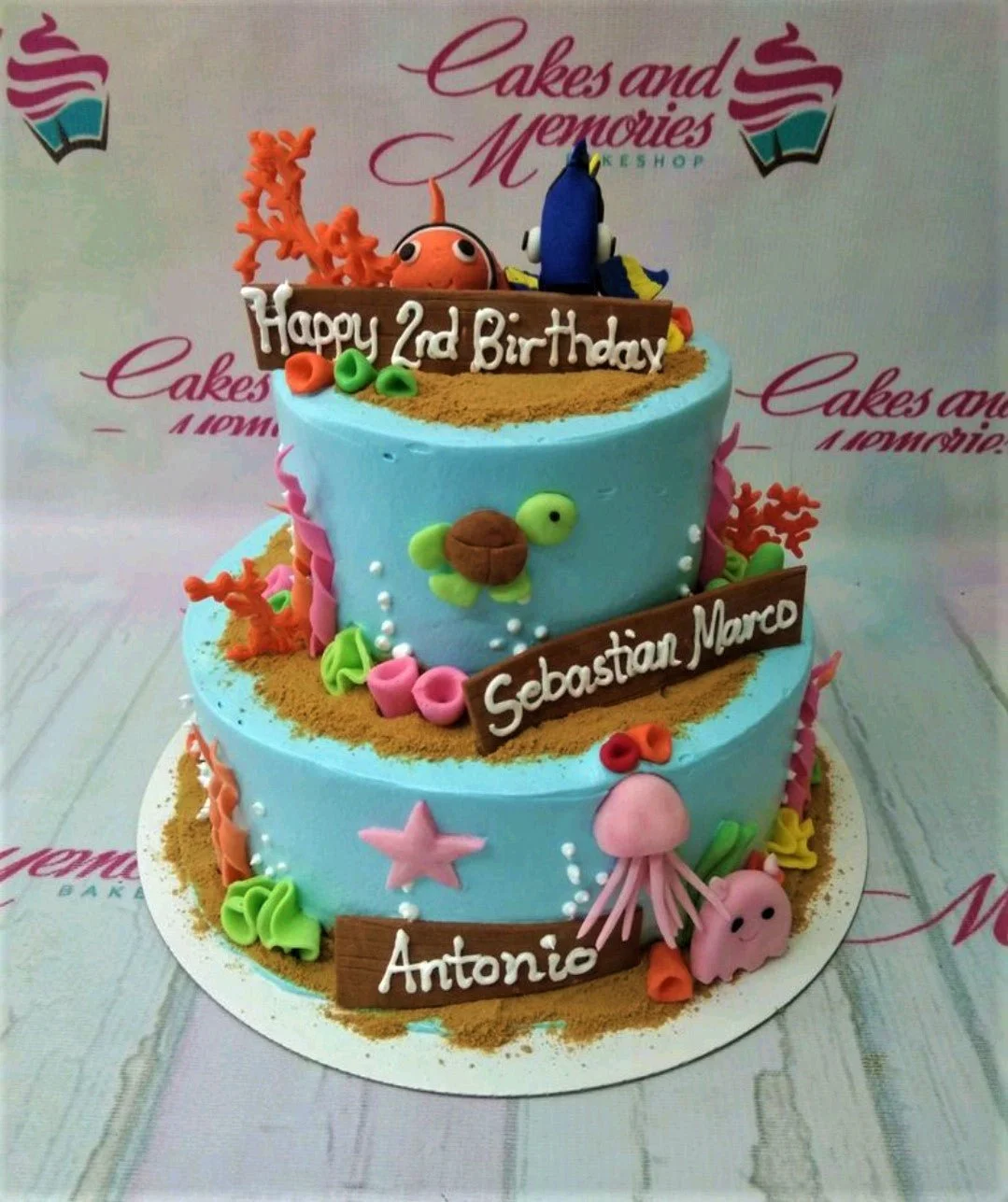 Finding Nemo Turtles Cake Design