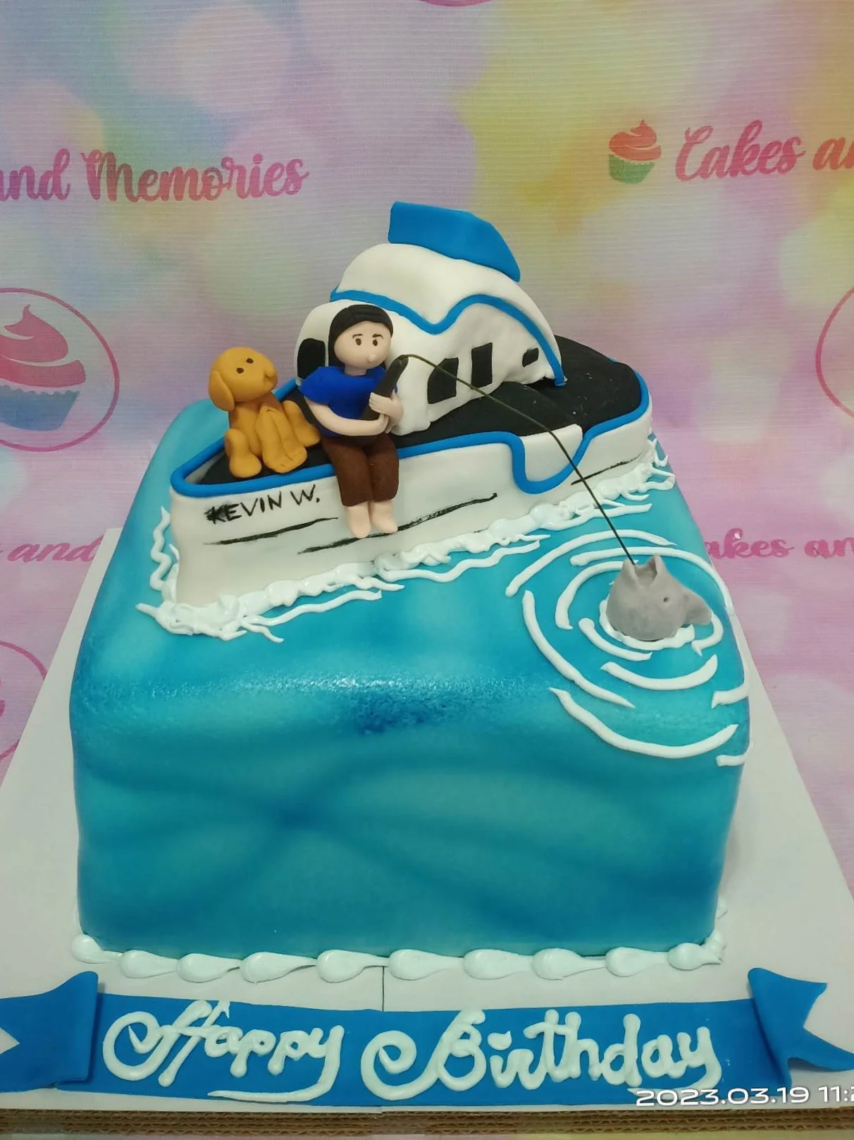Fishing Boat Cake